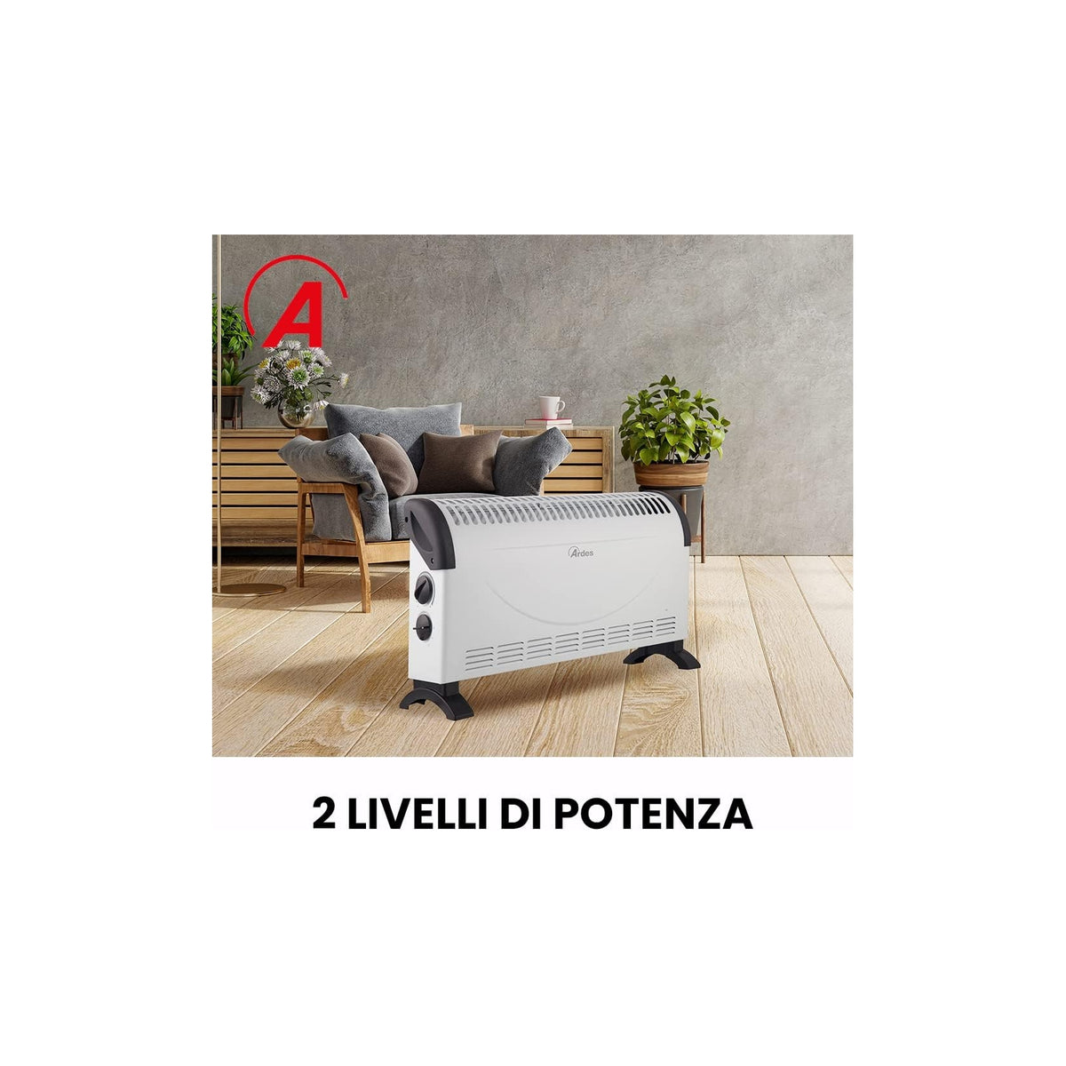 ARDES AR4C06 TERMOCONVETTORE ELETTRICO 1500W 2 LIVELLI DI POTENZA