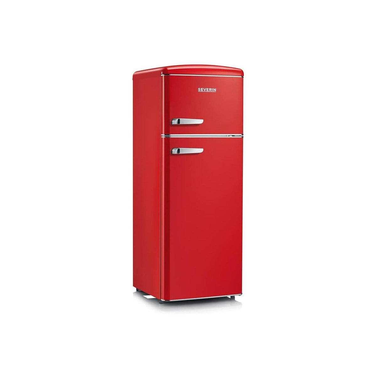 SEVERIN RKG 8930 FRIGORIFERO DOPPIA PORTA LINEA RETRO' 208 LT CLASSE E COLORE ROSSO