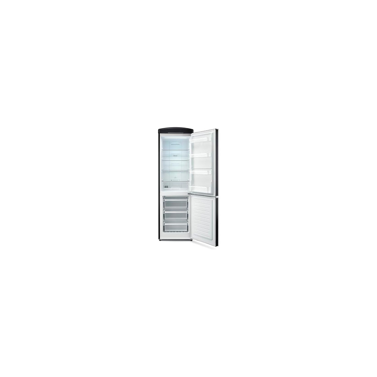 SEVERIN RKG 8998 FRIGORIFERO COMBINATO LINEA RETRO' 315 LT CLASSE E COLORE NERO