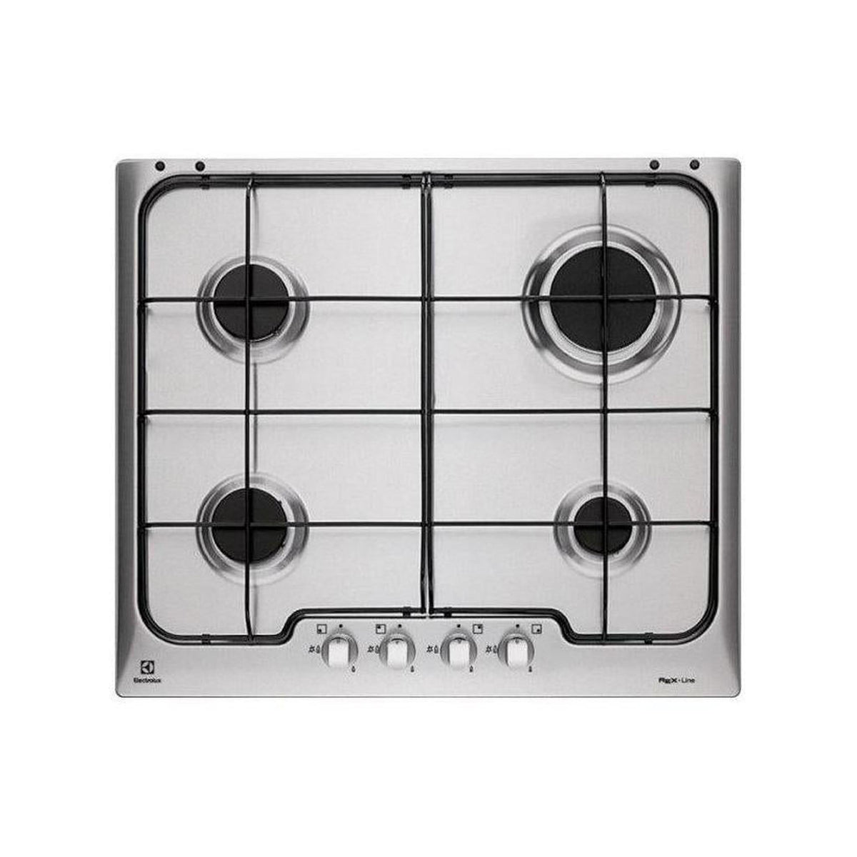 ELECTROLUX PX640XV PIANO COTTURA DA INCASSO 60CM 4 FUOCHI A GAS INOX - PROMO