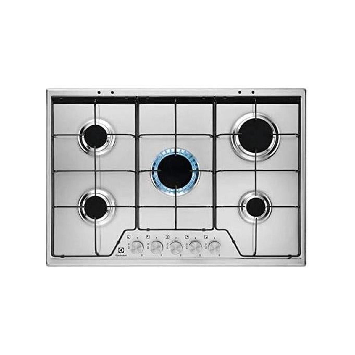 ELECTROLUX KGS7524SX PIANO COTTURA DA INCASSO 75CM 5 FUOCHI A GAS COLORE INOX - PROMO