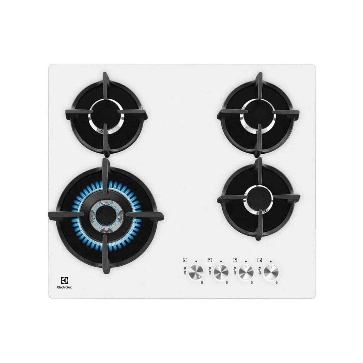 ELECTROLUX KGG6437W PIANO COTTURA DA INCASSO 60CM 4 FUOCHI A GAS COLORE BIANCO - PROMO