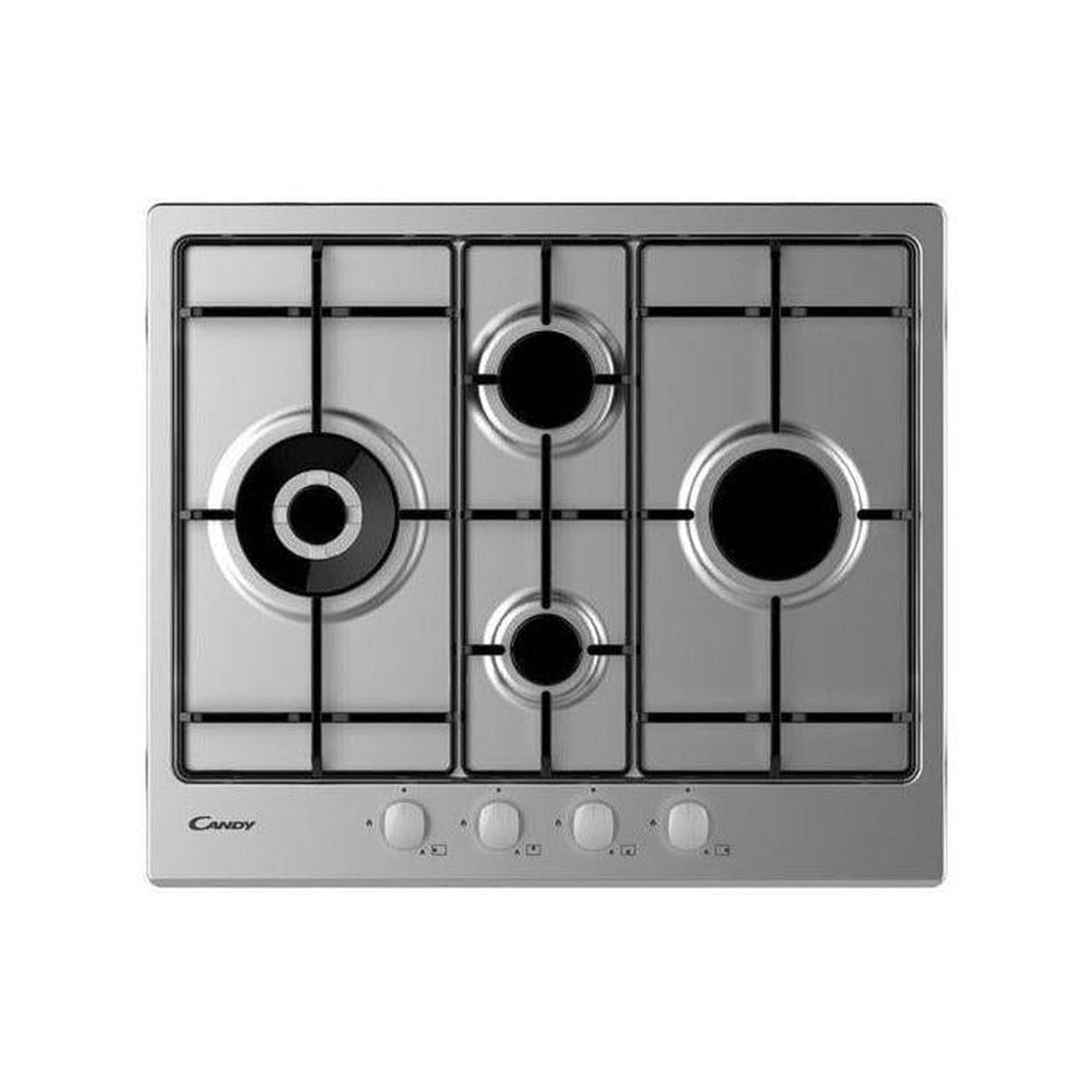 CANDY CHW6D4WX PIANO COTTURA 60CM 4 FUOCHI A GAS INOX