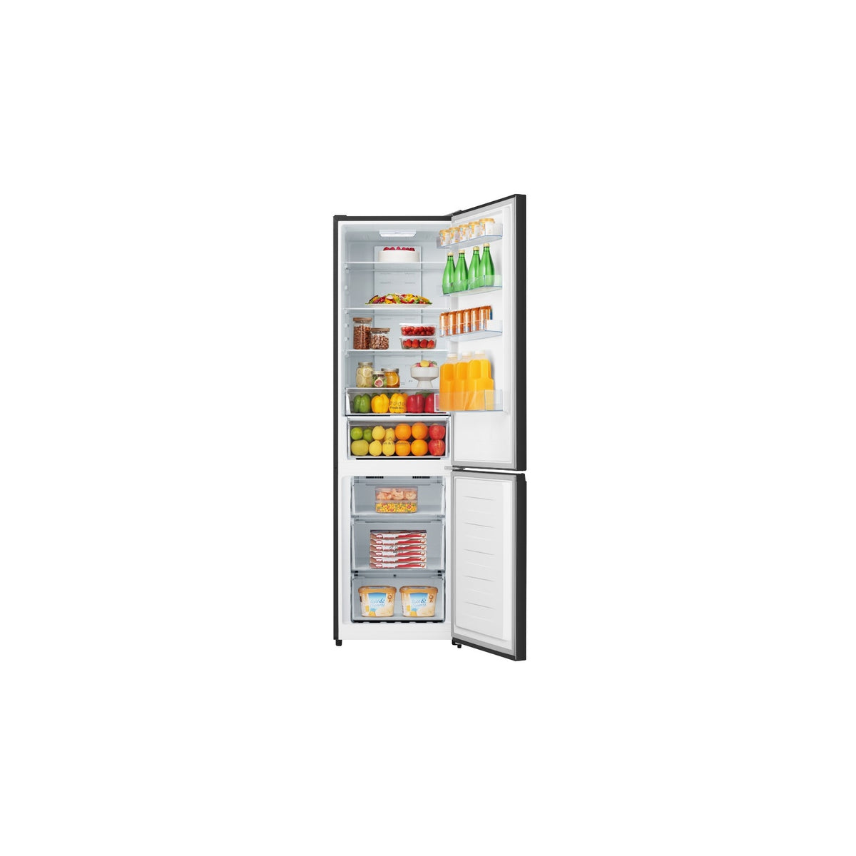 HISENSE RB440N4AFE FRIGORIFERO COMBINATO LIBERA INSTALLAZIONE 336LT CLASSE E NERO
