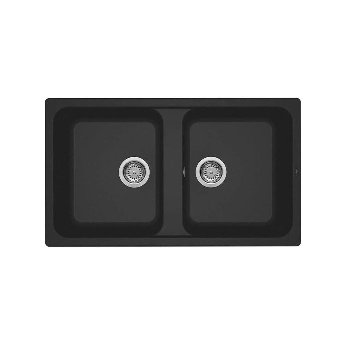 ELLECI LG245040 LAVELLO 2 VASCHE 86x50 IN GRANITEK NERO