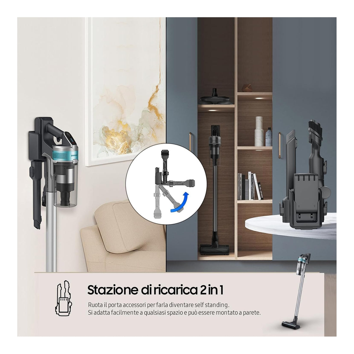 SAMSUNG VS20B75AGR1 SCOPA ELETTRICA JET 75B PET CAPACITA' 0,8LT