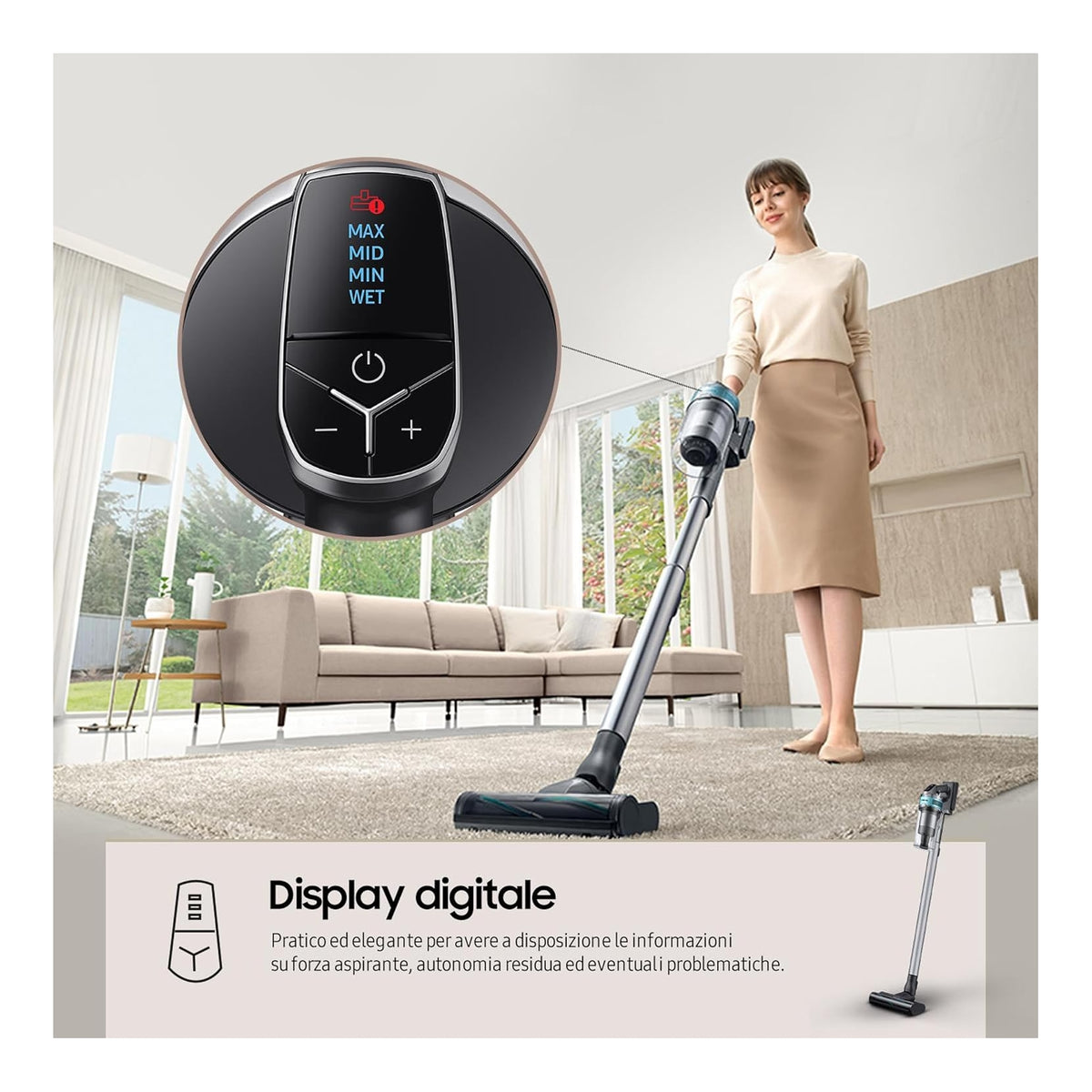 SAMSUNG VS20B75AGR1 SCOPA ELETTRICA JET 75B PET CAPACITA' 0,8LT