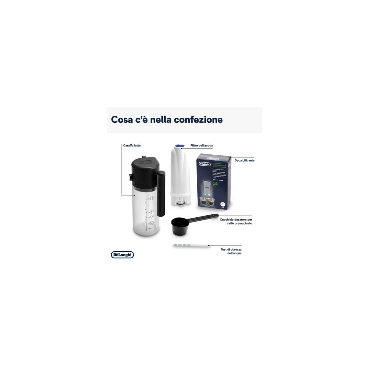 DE LONGHI MAGNIFICA ECAM220.60.B MACCHINA DA CAFFE' SUPERAUTOMATICA 1,8LT 15 BAR COLORE NERO - ECAM22060B