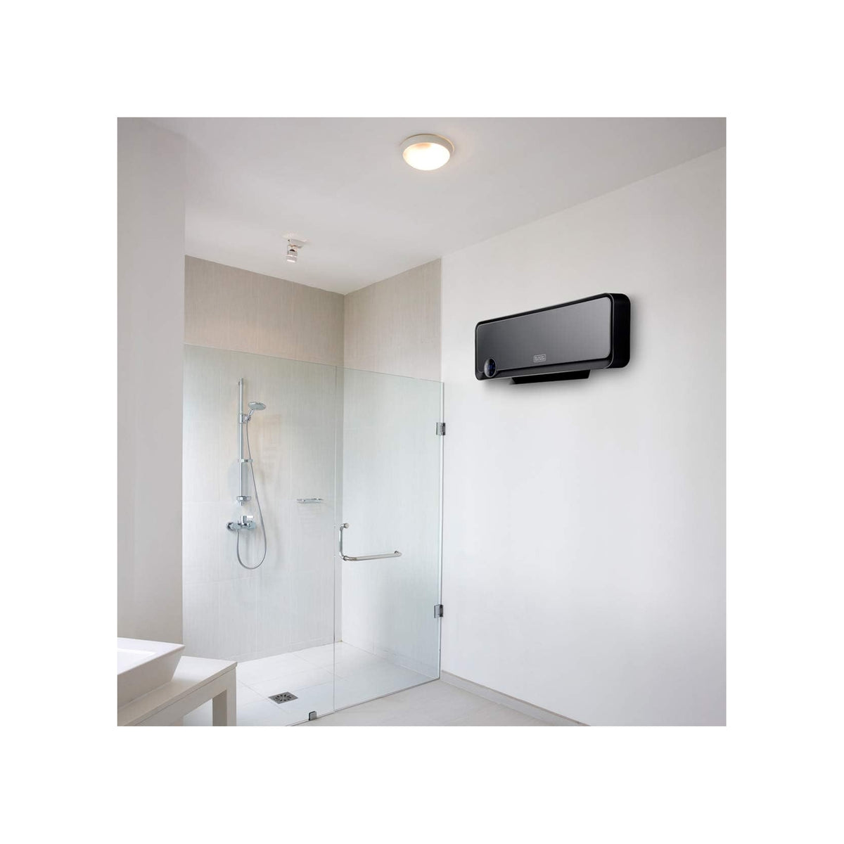 BLACK & DECKER BXWSH2000E TERMOVENTILATORE A PARETE 2000W NERO