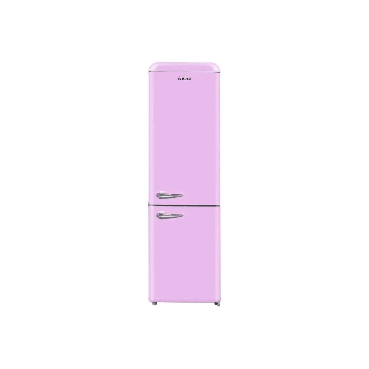 AKAI CLASS300KPK FRIGORIFERO COMBINATO LINEA RETRO' 250LT CLASSE F COLORE ROSA - PROMO