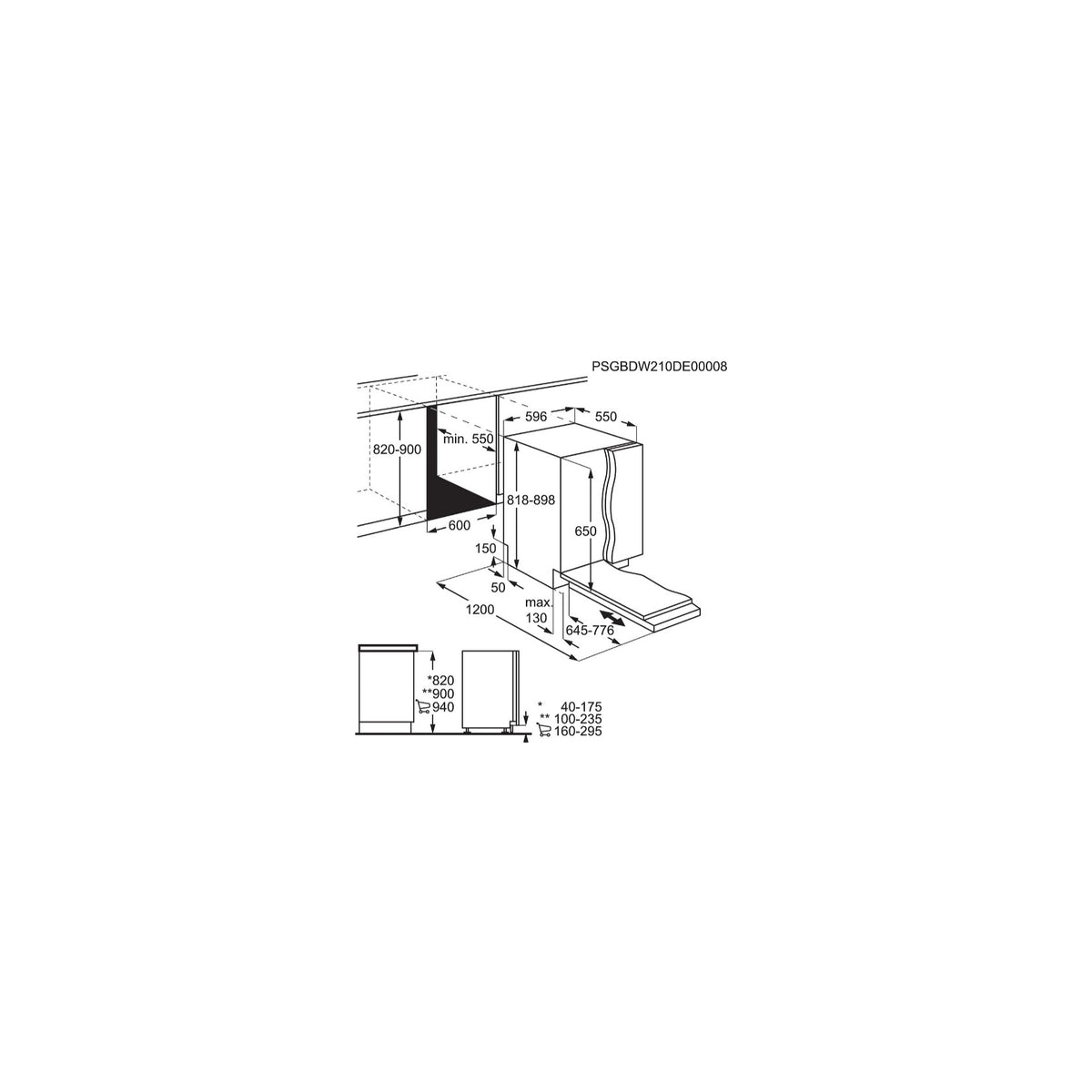 Electrolux EES47325L – Lavastoviglie da Incasso 13 Coperti, AirDry, SatelliteClean, Classe D