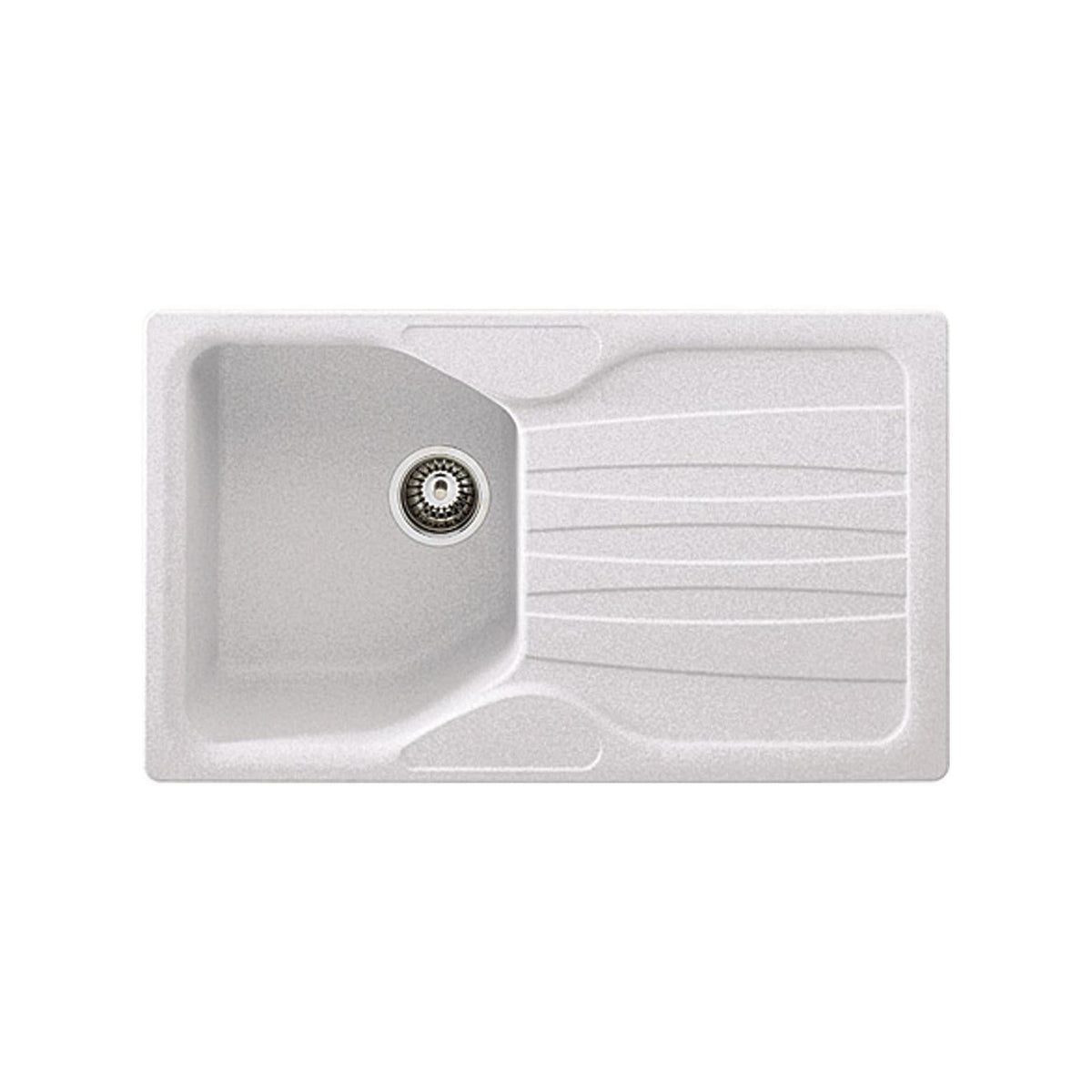 FRANKE 114.0502.976 LAVELLO UNA VASCA CON GOCCIOLATOIO REVERSIBILE 86x50CM COLORE BIANCO