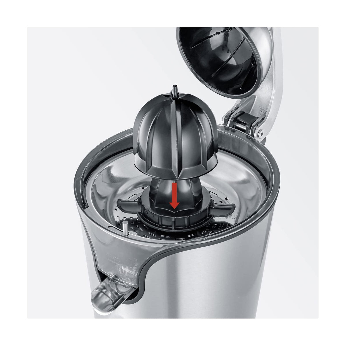 SEVERIN CP 3544 SPREMIAGRUMI CON BRACCIO A LEVA COLORE INOX