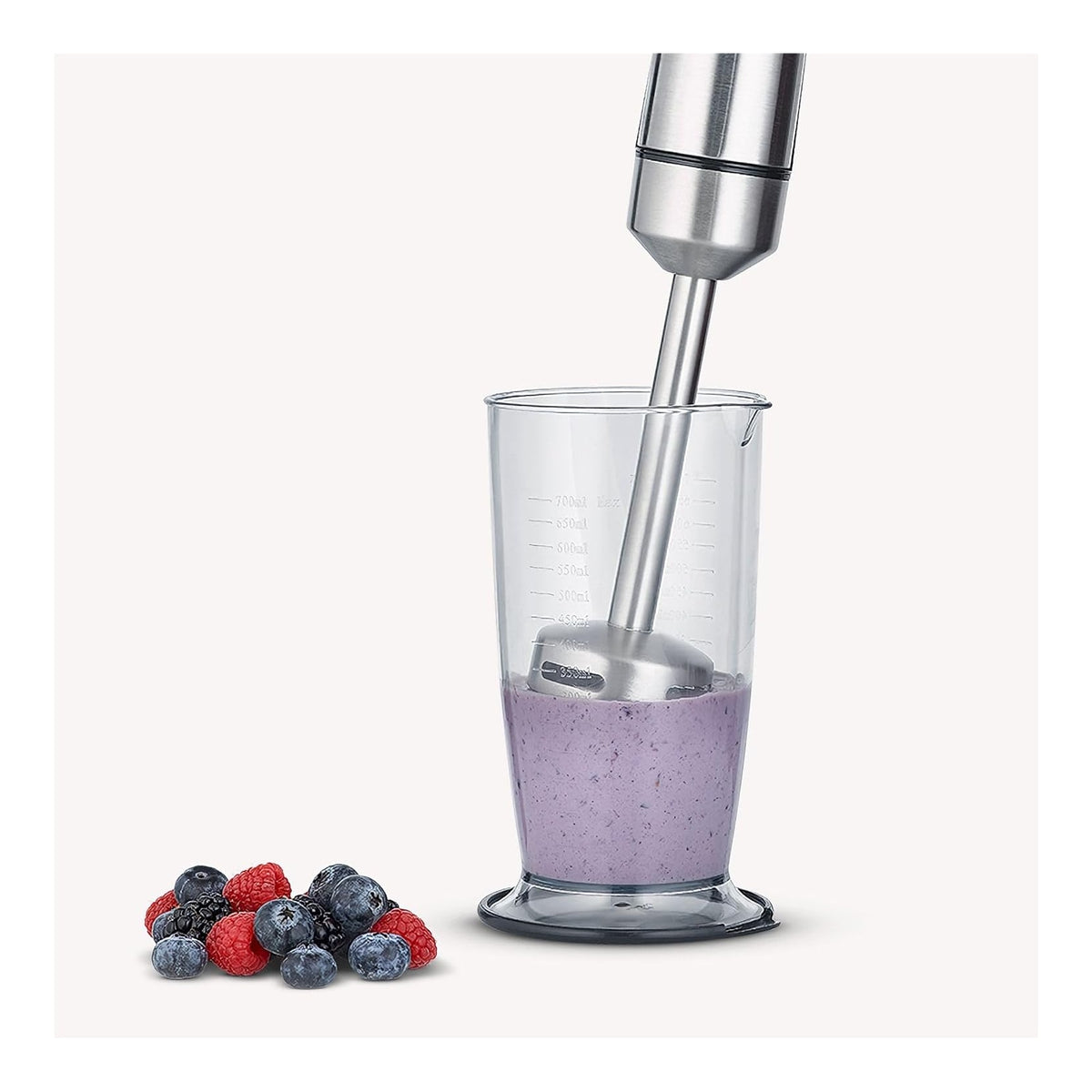 SEVERIN SM3773 FRULLATORE AD IMMERSIONE 1000W CON LAMA IN ACCIAIO COLORE INOX