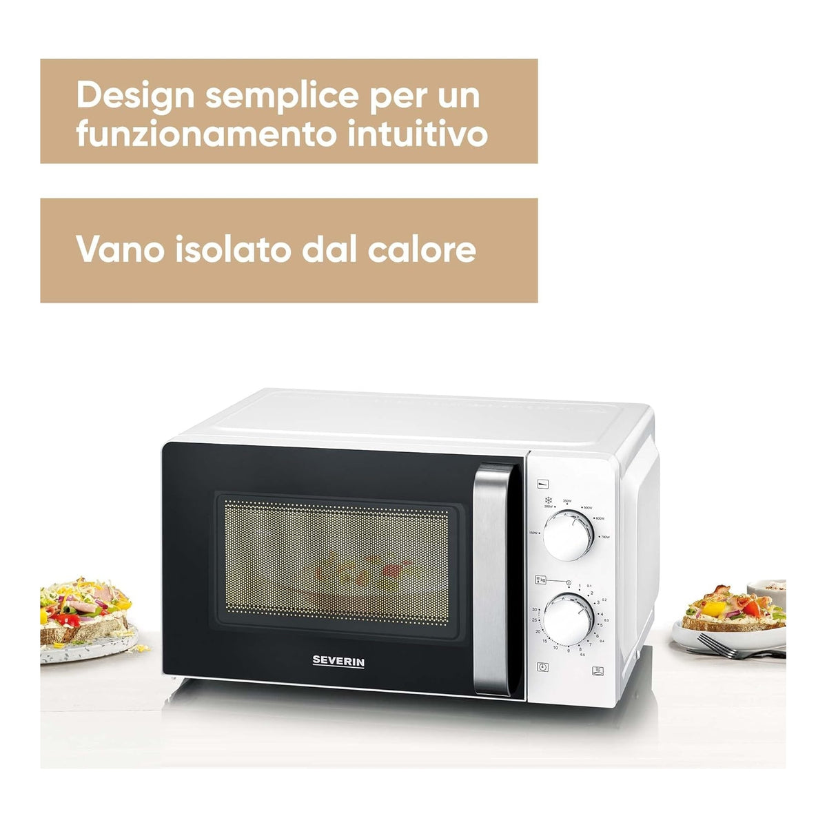 SEVERIN MW7885 FORNO A MICROONDE 17LT 700W BIANCO