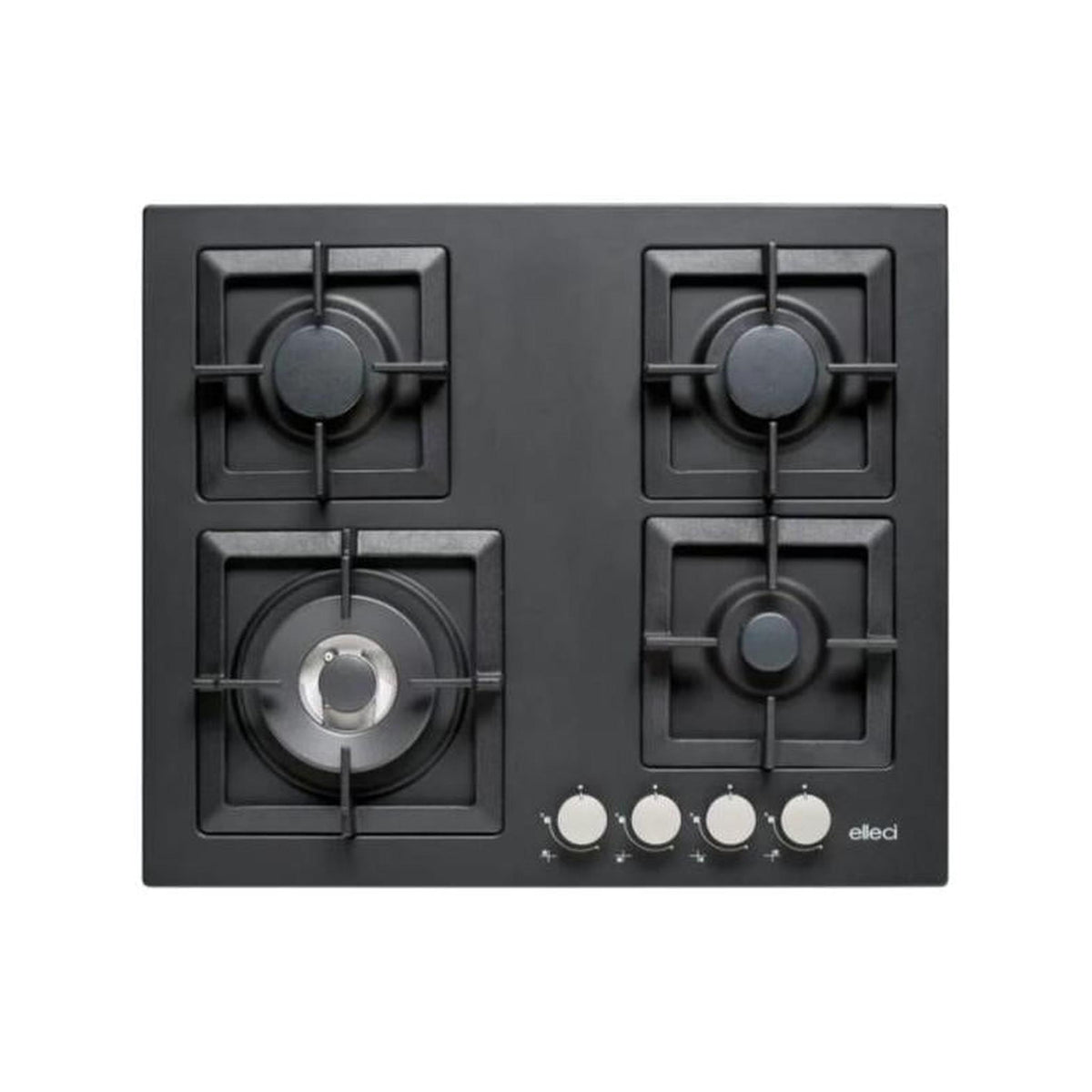 ELLECI PGSP60140WS PIANO COTTURA 60CM 4 FUOCHI A GAS IN GRANITEK NERO