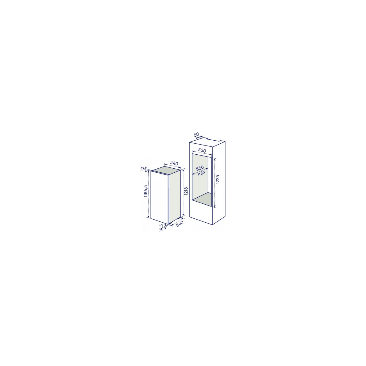 ELECTROLUX KRB3AE12S FRIGORIFERO MONOPORTA 208 LT STATICO CLASSE E