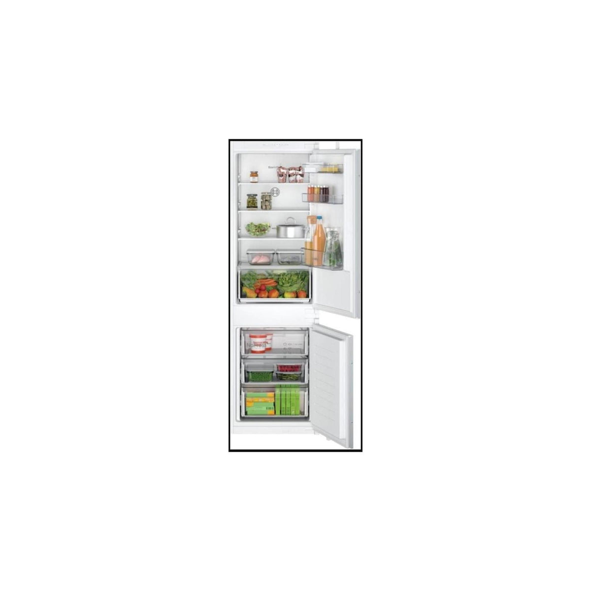 BOSCH KIN86NSE0 FRIGORIFERO COMBINATO DA INCASSO NO FROST 260 LT CLASSE E