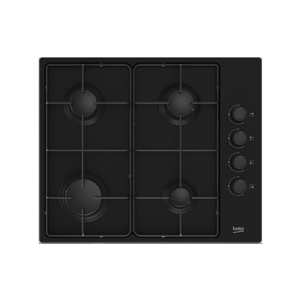 BEKO HIGG64123SB PIANO COTTURA 60CM 4 FUOCHI A GAS COLORE NERO
