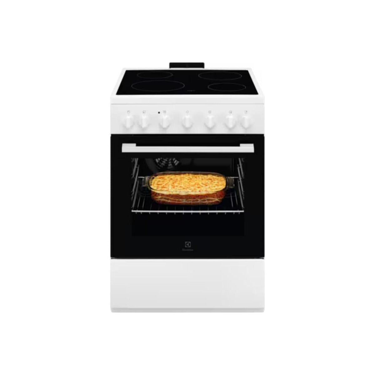 ELECTROLUX LKR620066W CUCINA ELETTRICA 60x60 4 ZONE FORNO ELETTRICO MULTIF. CLASSE A - BIANCO