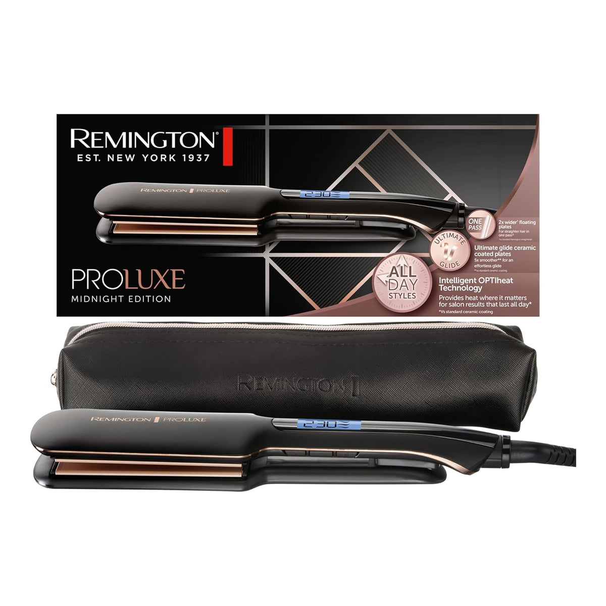 REMINGTON S9150B PIASTRA PER CAPELLI IN CERAMICA 9 TEMPERATURE