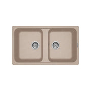 ELLECI LG245051 LAVELLO 2 VASCHE 86x50 IN GRANITEK AVENA