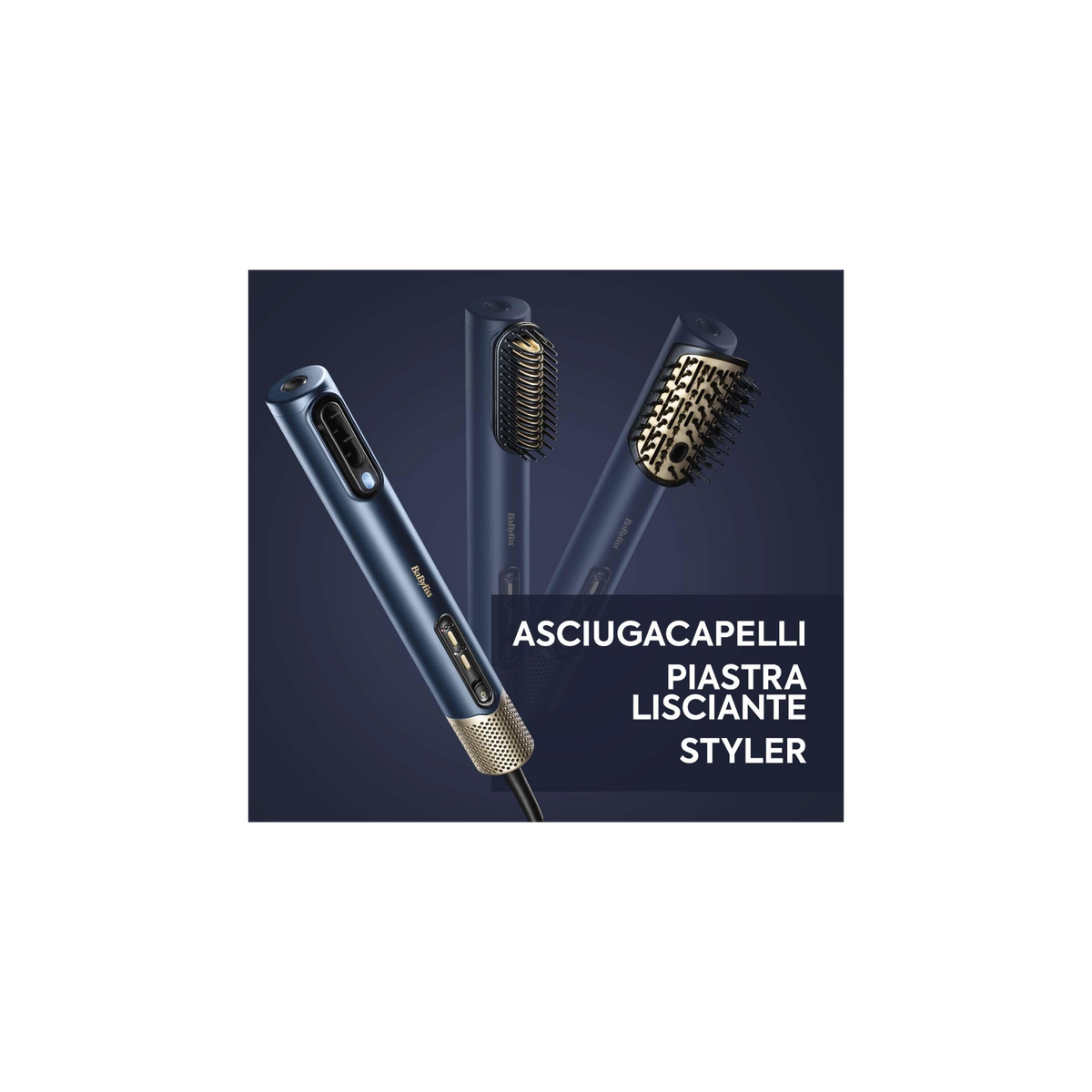 BABYLISS AS6550E AIR WAND ASCIUGACAPELLI 3 IN 1