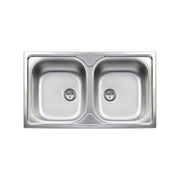 APELL TM862IPC LAVELLO 2 VASCHE 86x50CM INOX PRELUCIDO