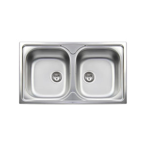 APELL TM862IPC LAVELLO 2 VASCHE 86x50CM INOX PRELUCIDO