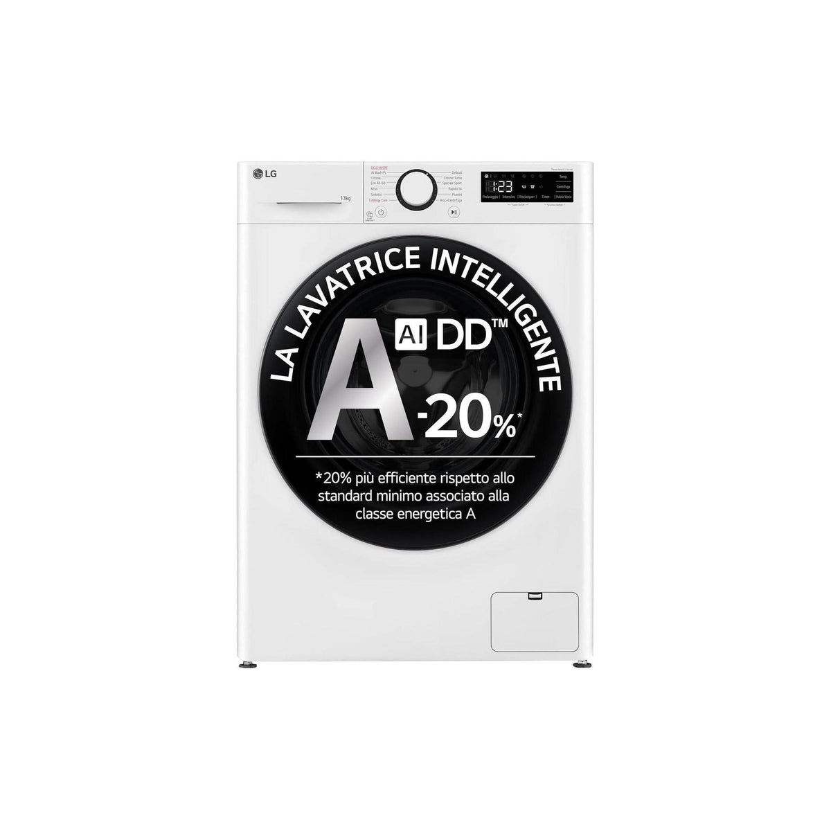 LG F4R3013NSWB LAVATRICE 13KG 1400 GIRI INVERTER VAPORE CLASSE A