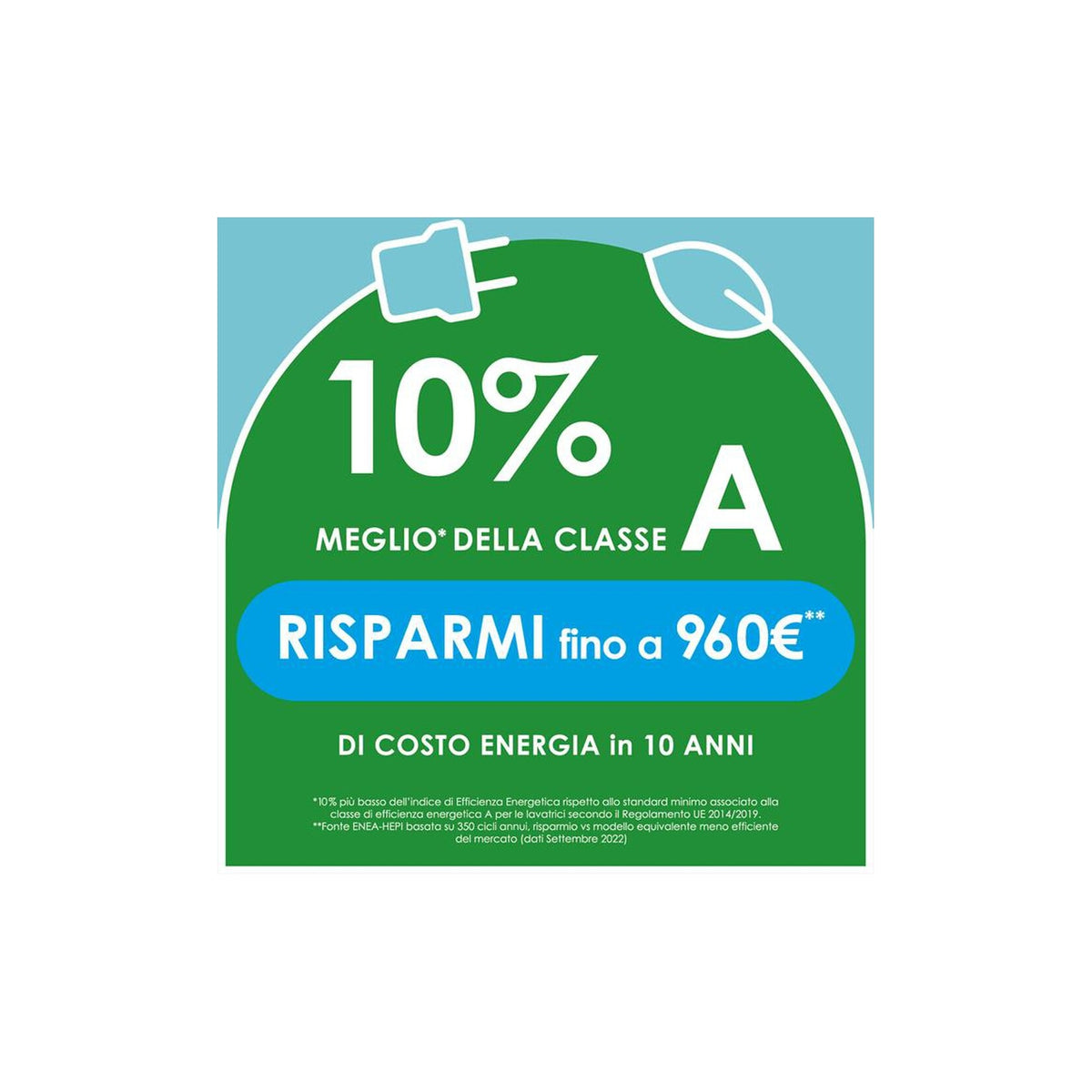 CANDY CSO 496TWM6/1-S LAVATRICE 9 KG 1400 GIRI WIFI VAPORE CLASSE A - CSO496TWM6