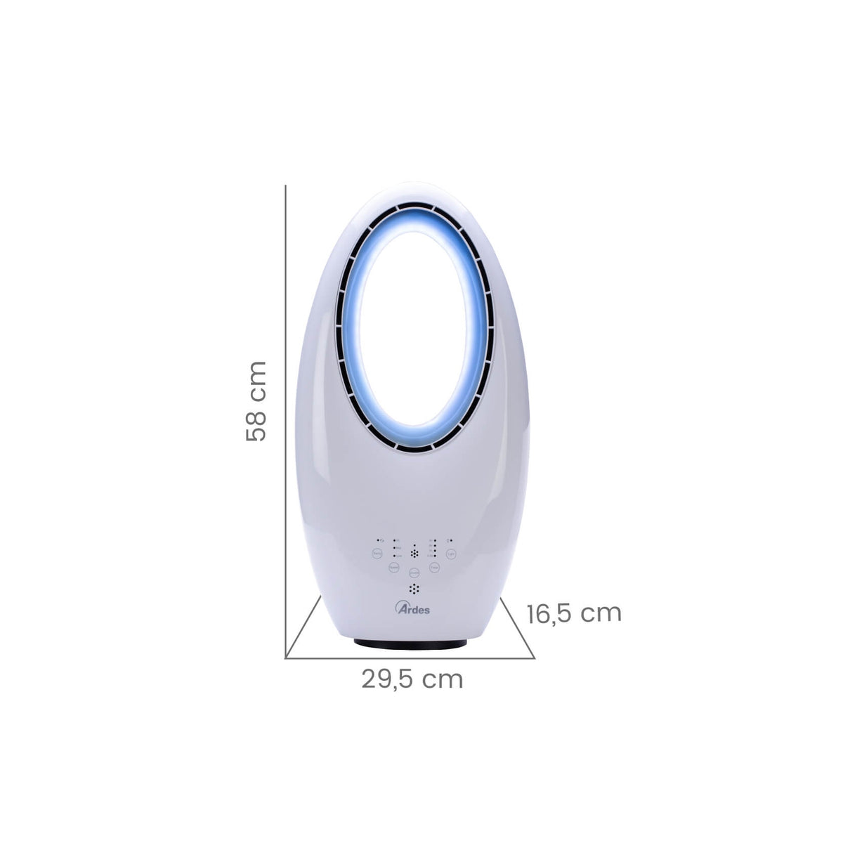 ARDES AR5BL1B MUNA BLADELESS VENTILATORE 3 VELOCITA' CON TELECOMANDO