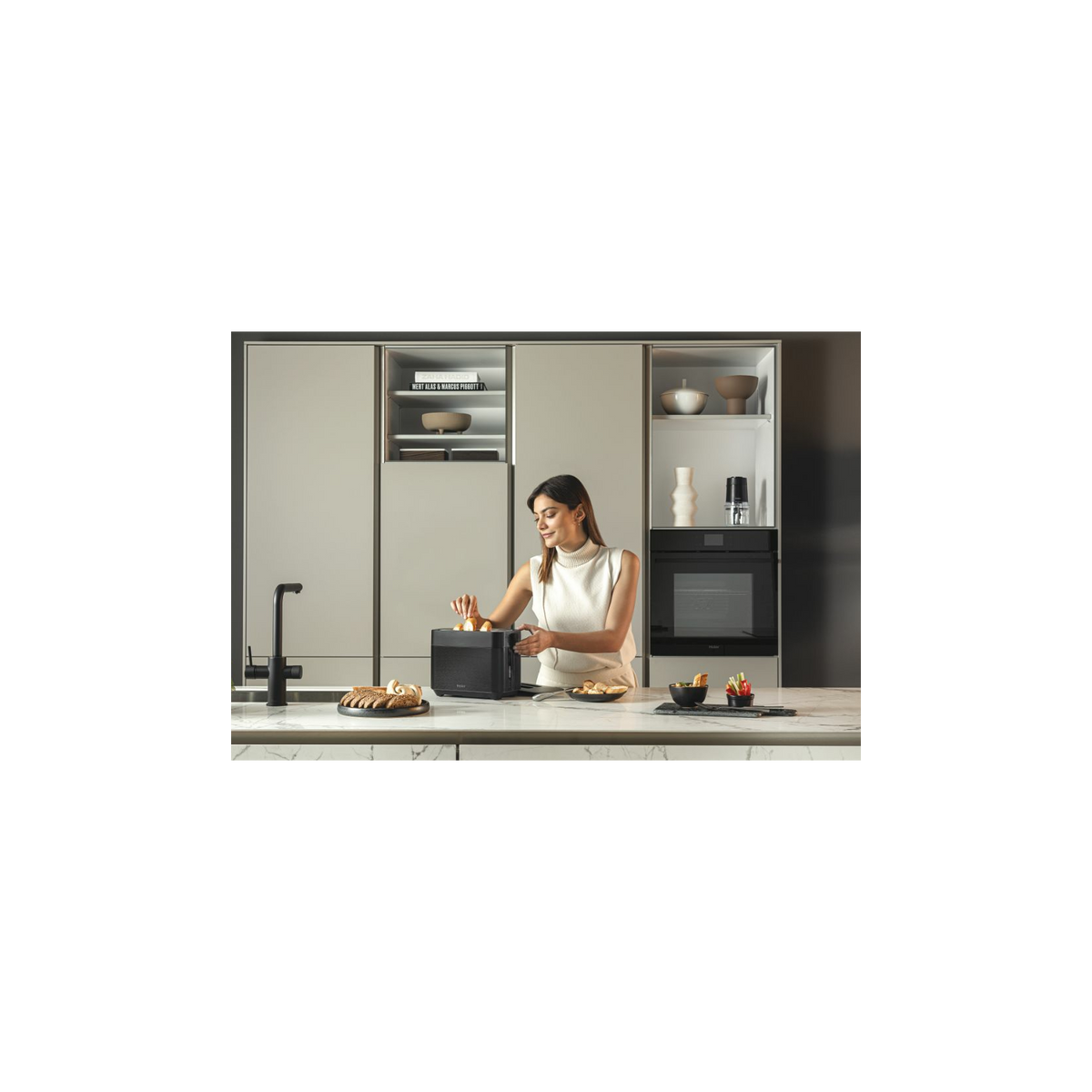HAIER HTO5A3 011 TOSTAPANE 7 LIVELLI DI TOSTATURA - NERO