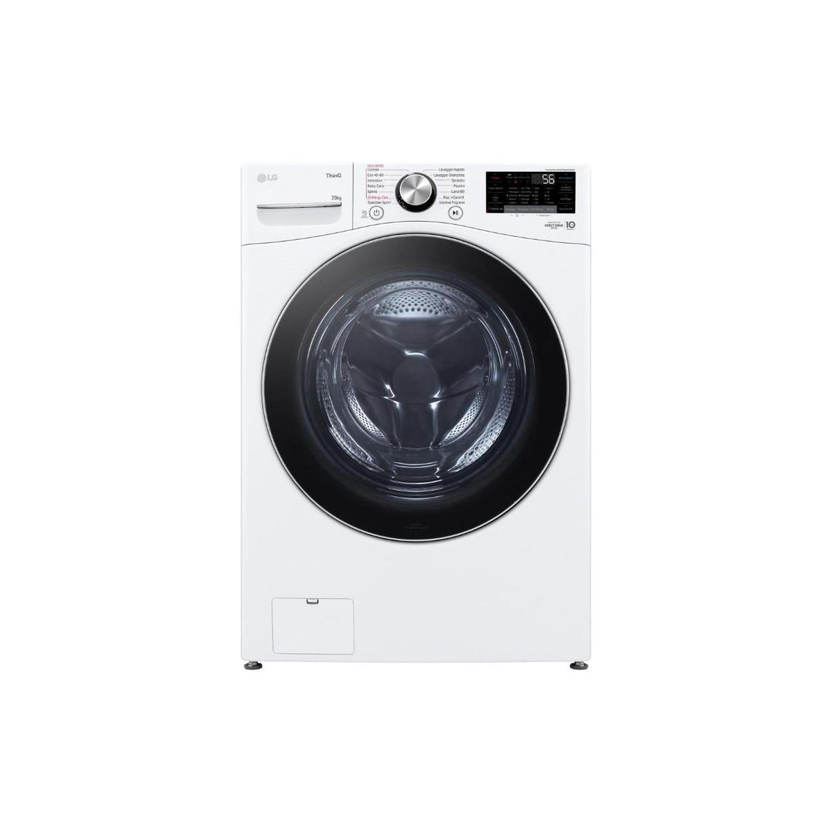 LG F0P3020TSWC LAVATRICE XL 20KG 1000 GIRI INVERTER FUNZIONE VAPORE WI-FI CLASSE B