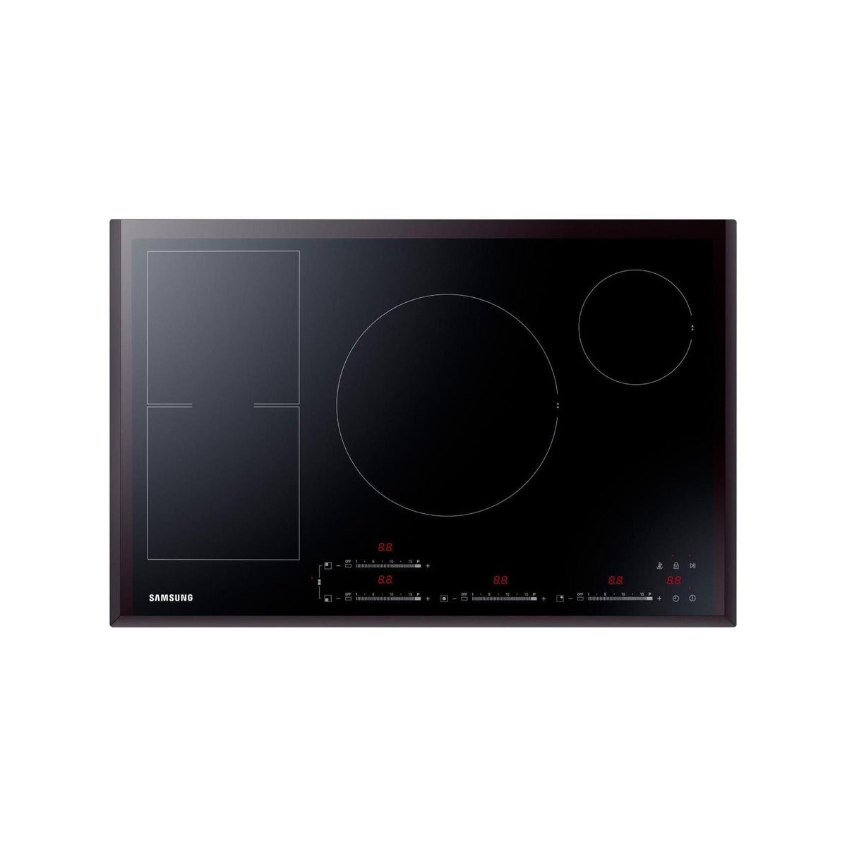 SAMSUNG NZ84F7NC6AB PIANO COTTURA A INDUZIONE 80CM 4 ZONE IN VETROCERAMICA NERO