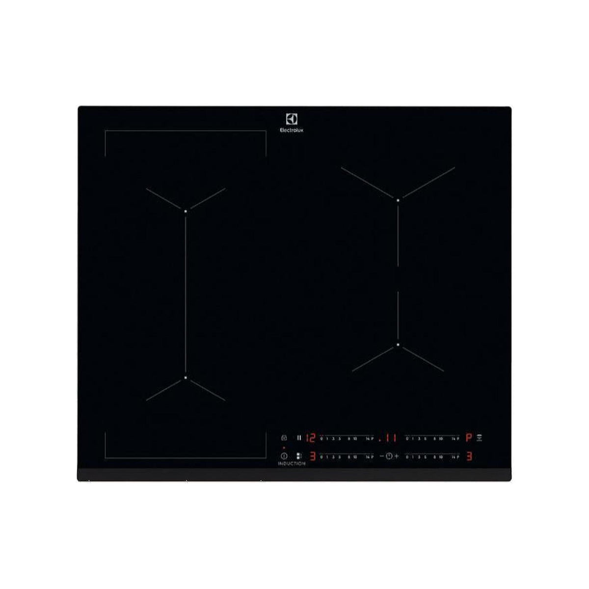 ELECTROLUX LIL63441 PIANO COTTURA A INDUZIONE 60CM 4 ZONE IN VETROCERAMICA NERO