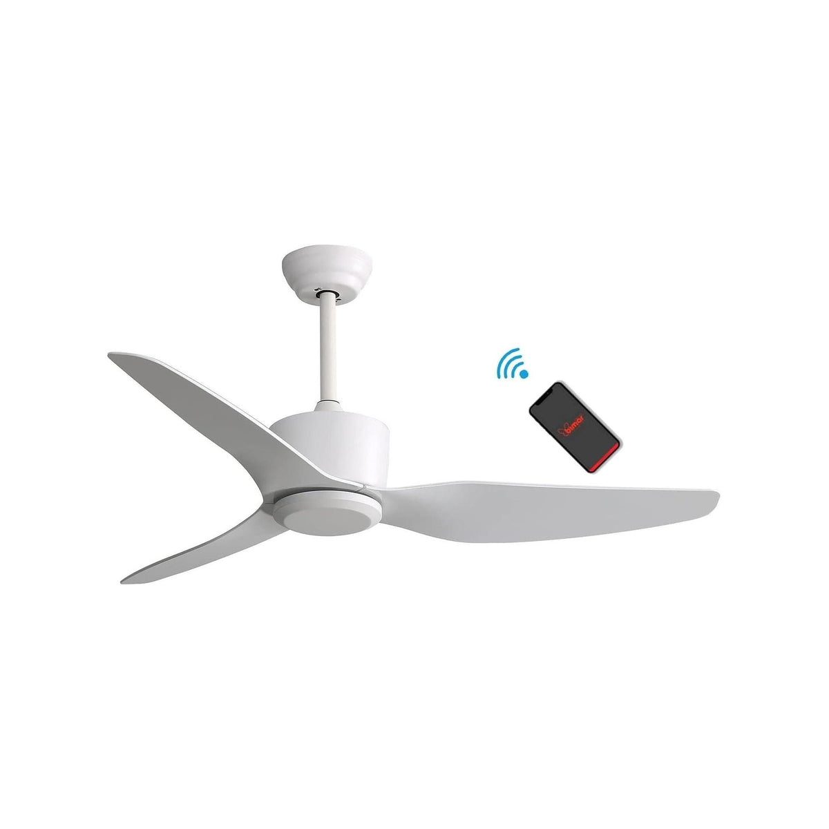 BIMAR VSP1320 VENTILATORE DA SOFFITTO CON WIFI TIMER E TELECOMANDO COLORE BIANCO