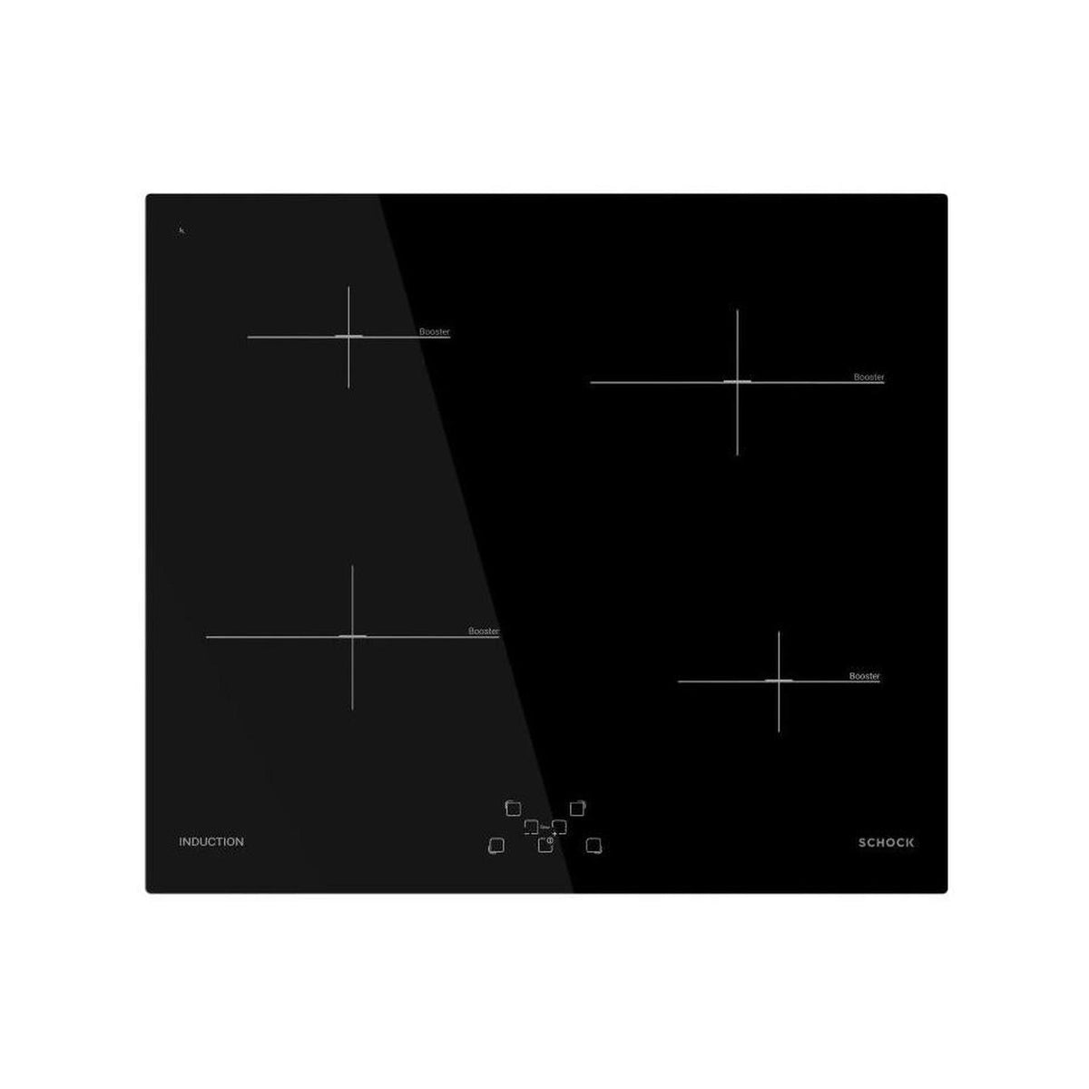 SCHOCK STI64E PIANO COTTURA DA INCASSO A INDUZIONE 60CM 4 ZONE COTTURA NERO