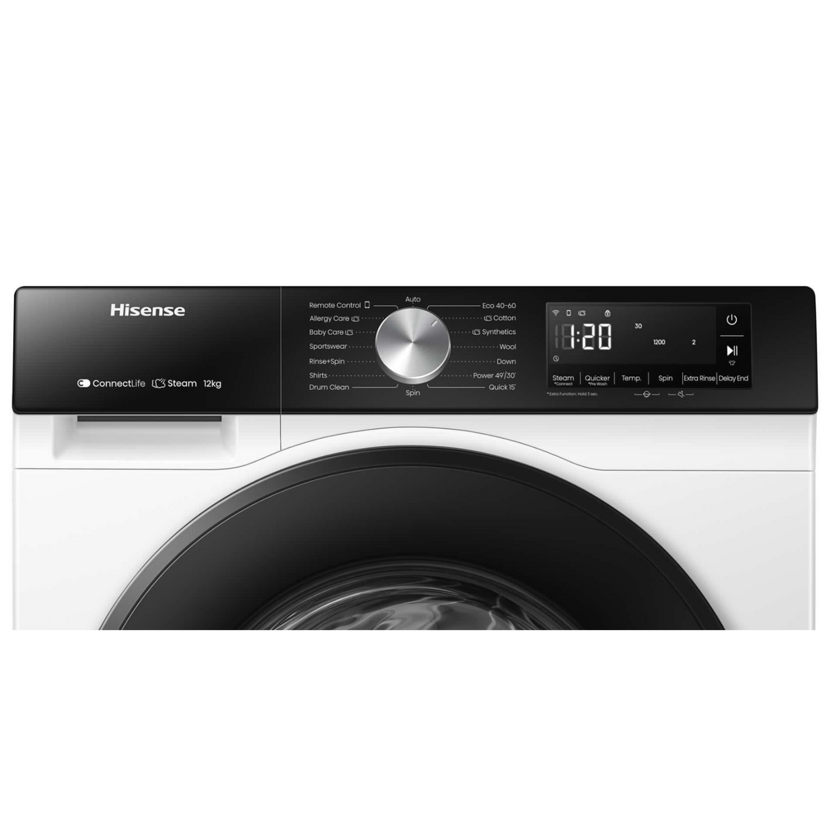 HISENSE WF3S1243BW3 LAVATRICE 12KG 1400 GIRI 16 PROGRAMMI INVERTER CLASSE A