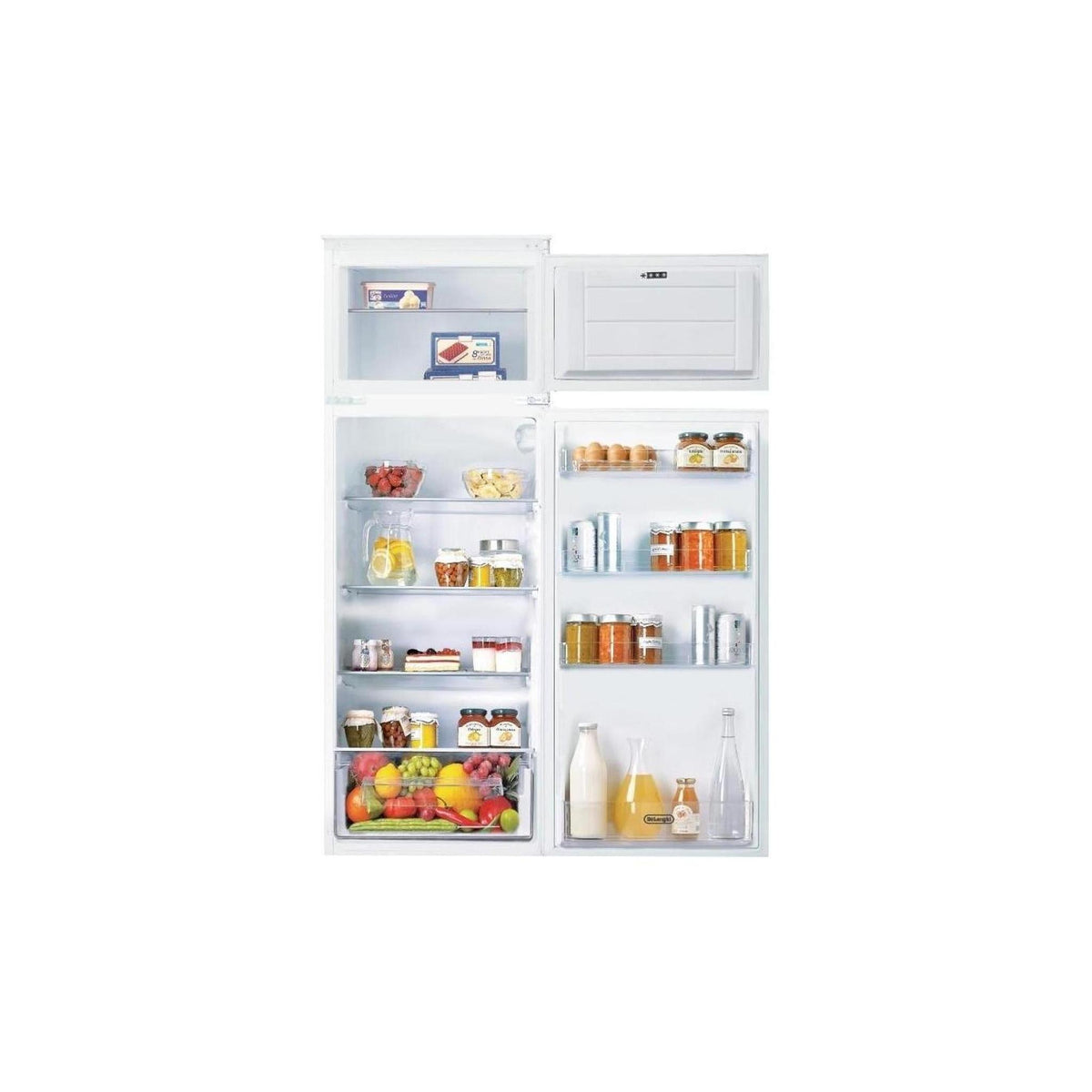 DE LONGHI F6DP220EH FRIGORIFERO DOPPIA PORTA DA INCASSO STATICO 145CM 220LT CLASSE E