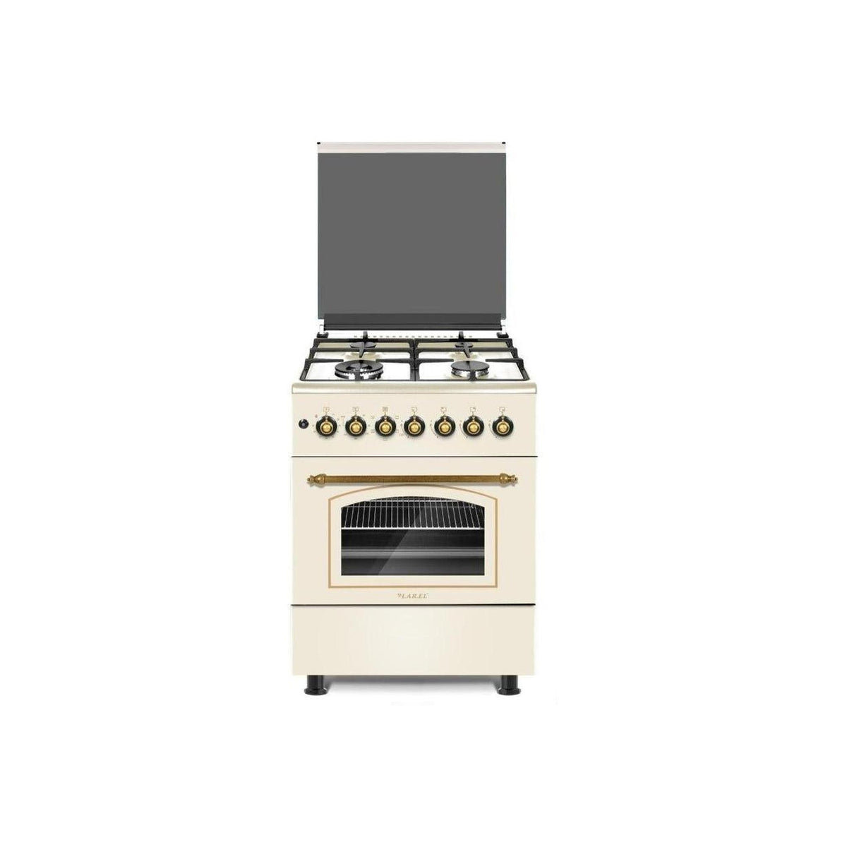 LAREL L60RBE CUCINA 60X60 4 FUOCHI A GAS FORNO ELETTRICO COLORE CREMA