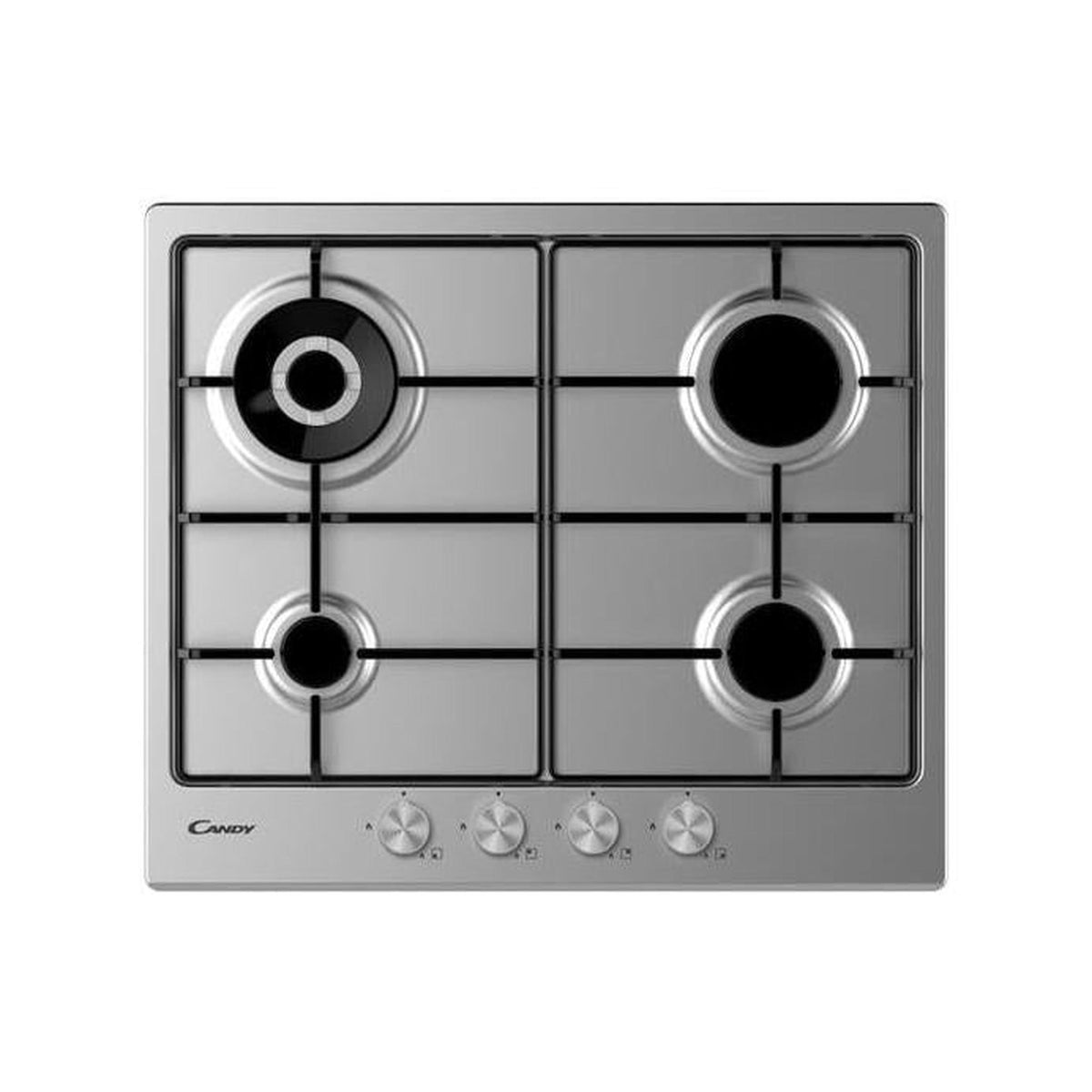 CANDY CHW6BR4WPX PIANO COTTURA 60CM 4 FUOCHI A GAS INOX
