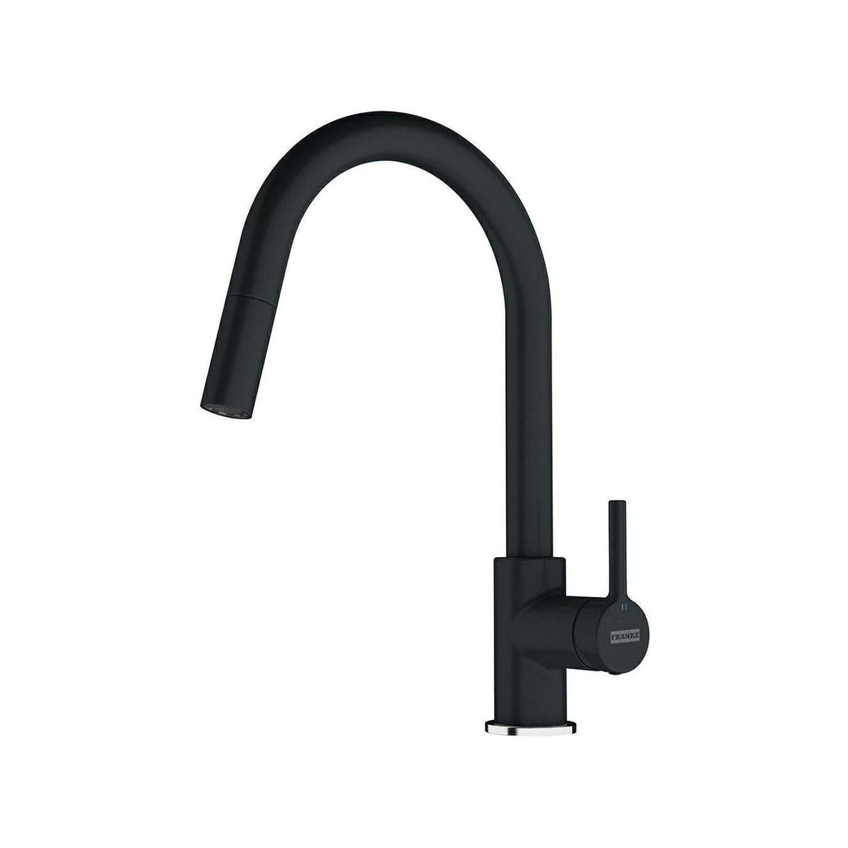 FRANKE 115.0626.053 MISCELATORE MONOCOMANDO CON DOCCETTA ESTRAIBILE COLORE NERO OPACO