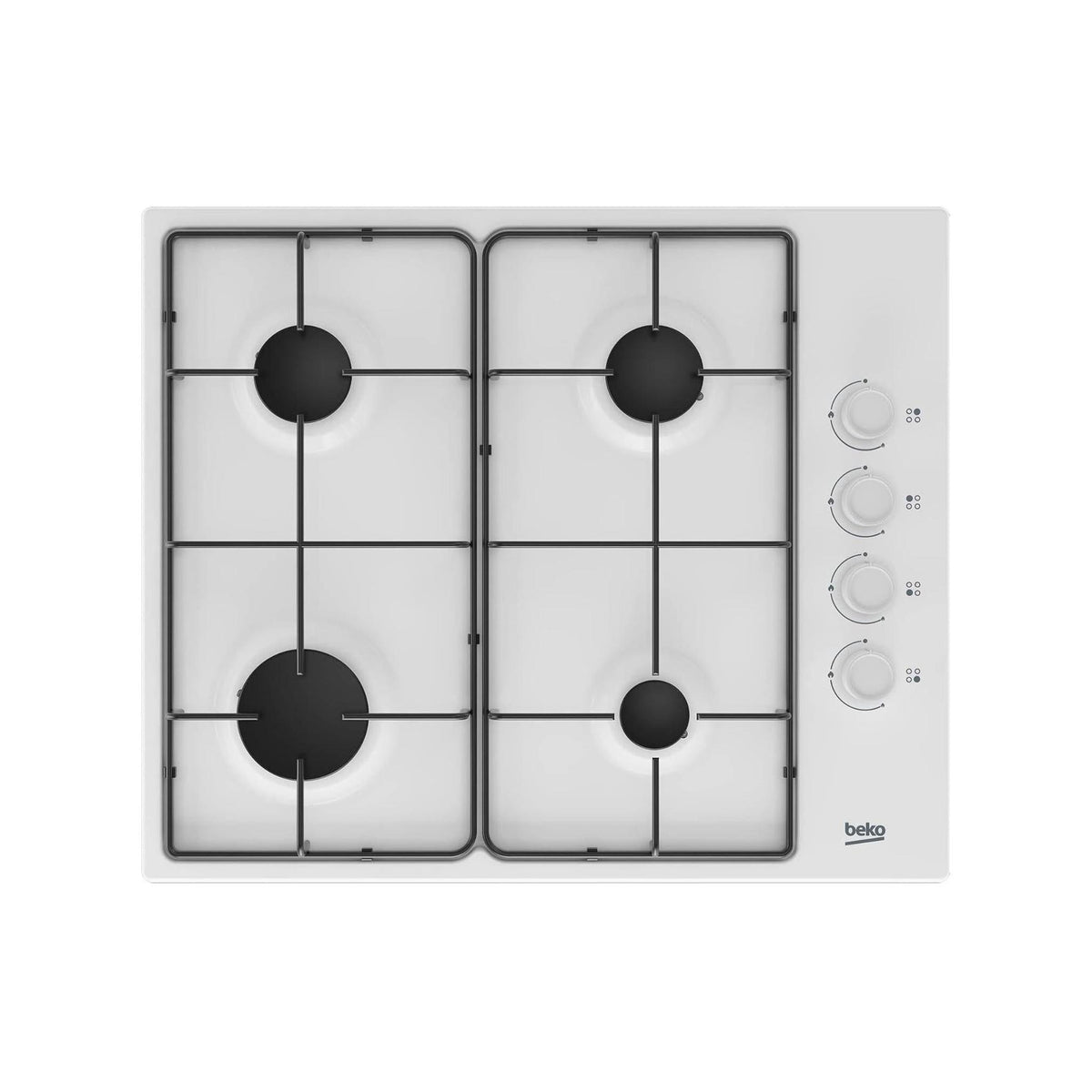 BEKO HIGG64123SW PIANO COTTURA 60CM 4 FUOCHI A GAS COLORE BIANCO