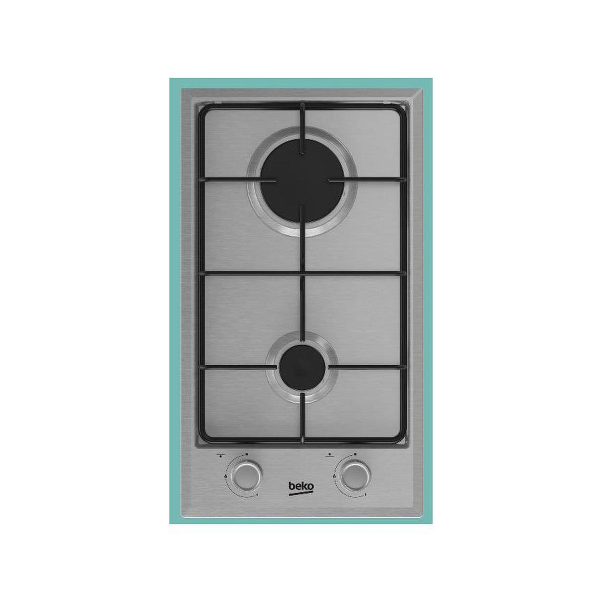 BEKO HDCG 32220 FX PIANO COTTURA 30 CM 2 FUOCHI A GAS INOX - HDCG32220FX