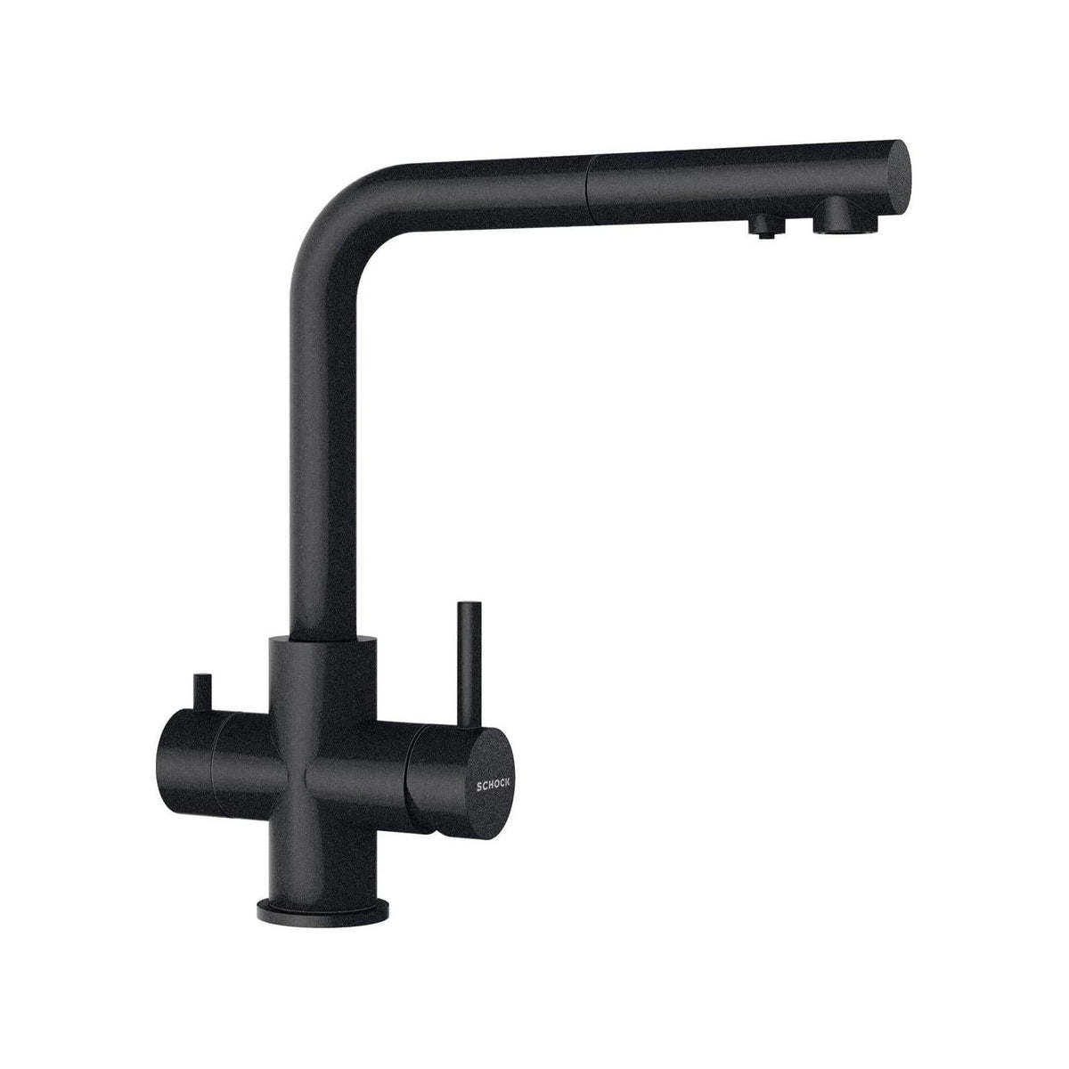 SCHOCK 560127PUR MISCELATORE A TRE VIE CON DOCCETTA ESTRAIBILE COLORE NERO