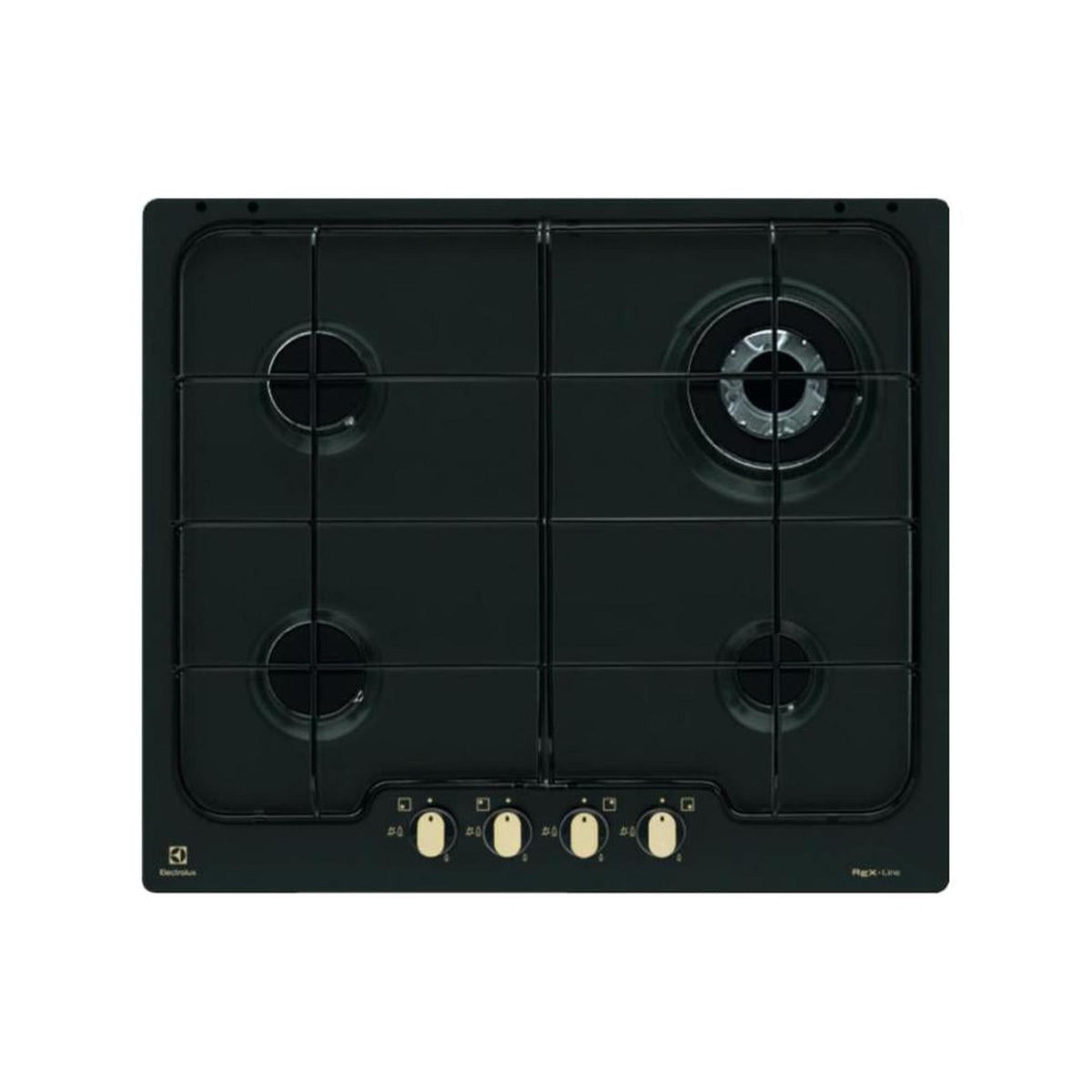 ELECTROLUX PN640RUV PIANO COTTURA 60CM 4 FUOCHI A GAS SERIE RUSTICO COLORE NERO