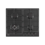 SCHOCK STR64THBK PIANO COTTURA 60 CM 4 FUOCHI A GAS COLORE NERO OPACO