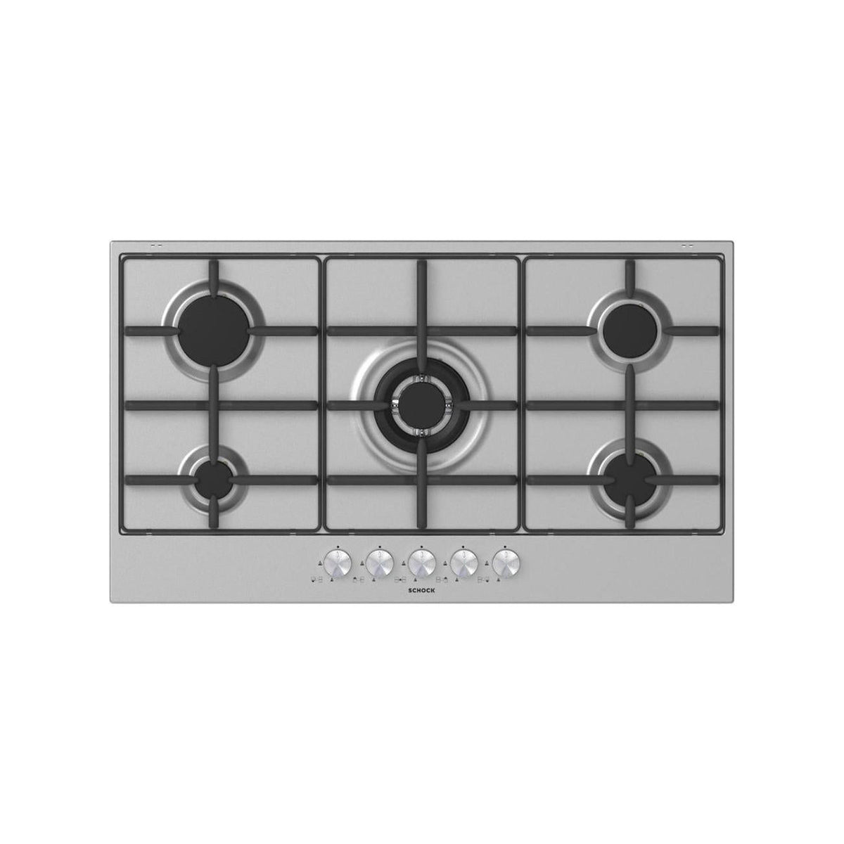 SCHOCK STS955IX PIANO COTTURA 90CM 5 FUOCHI A GAS COLORE INOX