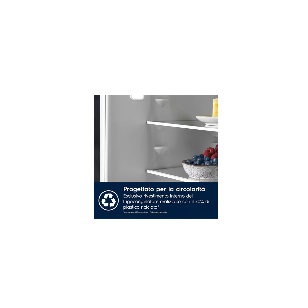 ELECTROLUX KNP7TE75S FRIGORIFERO COMBINATO DA INCASSO TOTAL NO FROST 376LT CLASSE E